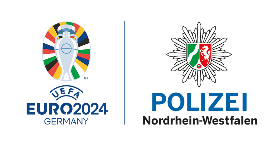 UEFA EURO 2024 Turnierlogo Composite Polizei NRW